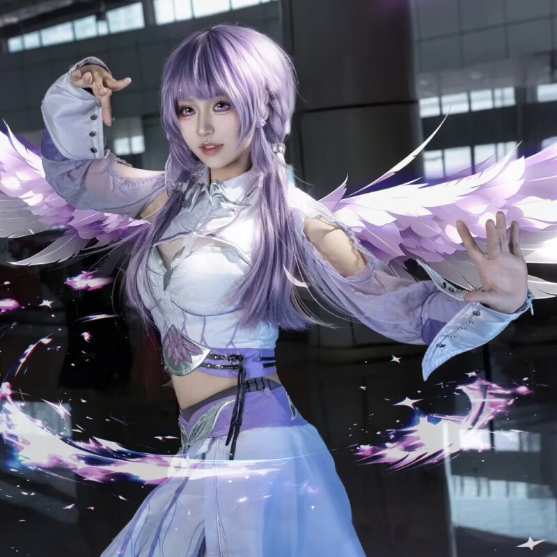 班达熊白沉香cos服斗罗大陆族长孙女动漫cosplay二次元角色扮演卡通周边 白沉香cos服+配饰 S