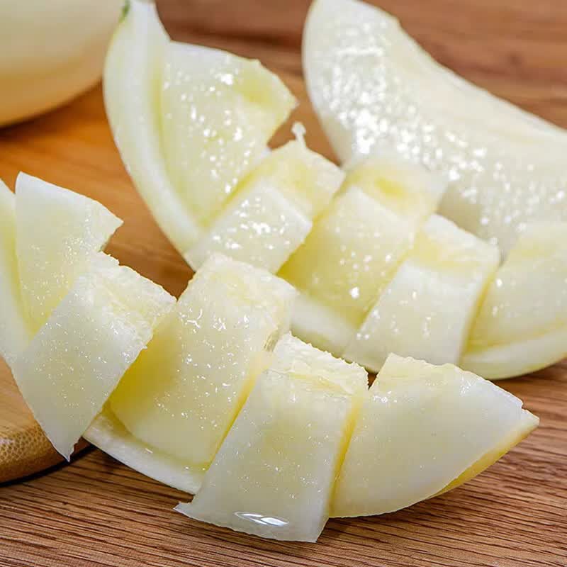 好柿抱抱现摘现发陕西阎良甜瓜新鲜水果当季头茬白皮香瓜蜜瓜脆甜 陕西阎良甜瓜 净重4.5斤-5斤 3-6枚