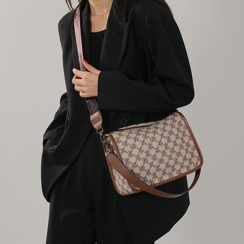 【欧美波士顿女包】多背单肩斜挎时尚通勤百搭欧美波士顿女包轻奢 卡其色