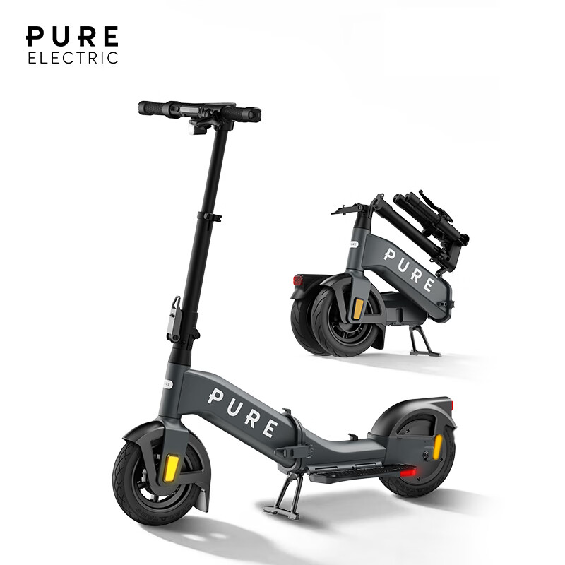 佩尚Pure Electric电动滑板车成人二轮折叠电动车小型轻便迷你代步车 Pure Advance Flex 水星灰