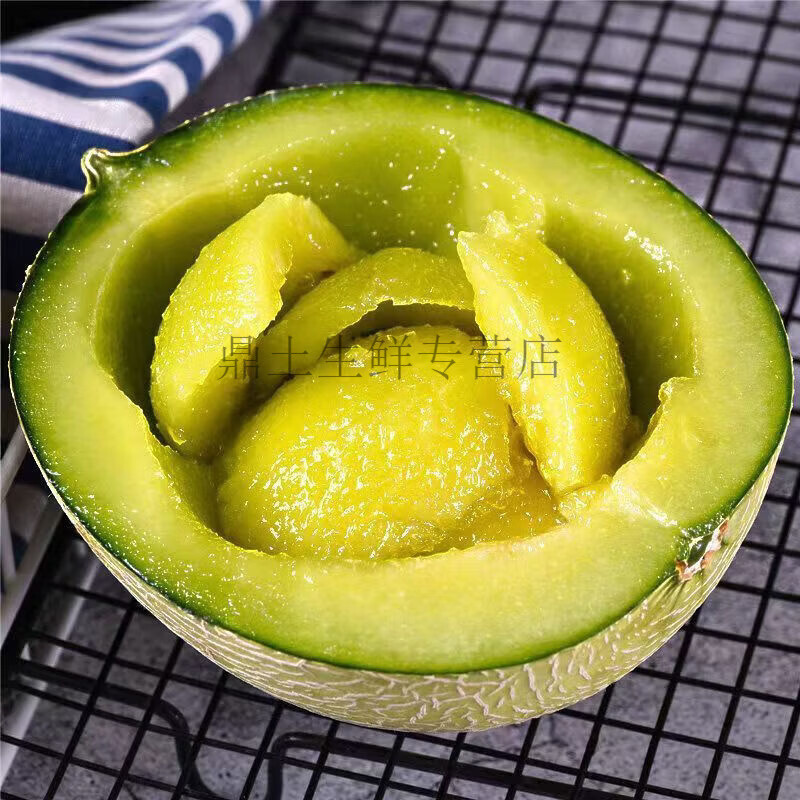 【商超品质】网纹蜜瓜哈密瓜玫蜜珑玲珑瓜4.5斤/8斤彩箱礼盒 (精品礼盒)冰淇淋口感 4.5斤2枚(单果1000g+手提礼盒包装)