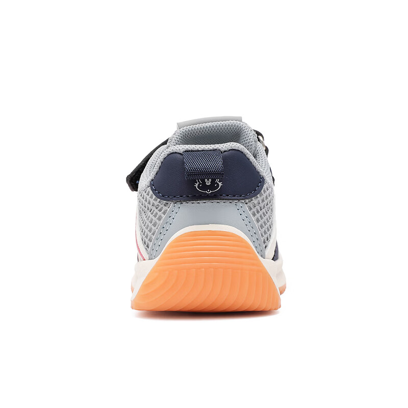 巴布豆（BOBDOG）童鞋儿童宝宝鞋男宝机能透气运动鞋2026新款男童学步鞋 天空灰/藏青蓝 23 适合脚长14.0CM