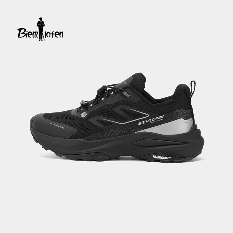 比音勒芬【岭越米其林大底】2026春夏新款男士户外运动越野防滑抗菌休闲鞋