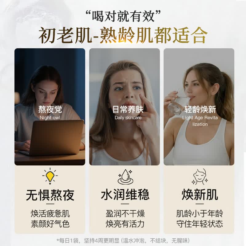 vikki德维奇德国原料进口胶原蛋白粉肽深海鳕鱼美容养颜皮肤抗衰老氧化 买3送1【店长推荐-均价95元/桶】 4g*84袋