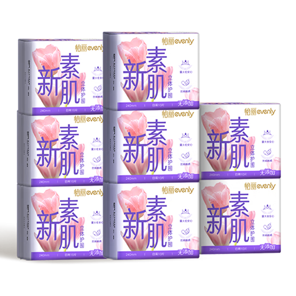 怡丽医护级卫生巾套装棉柔整箱日用组合240mm80片京东自营姨妈巾