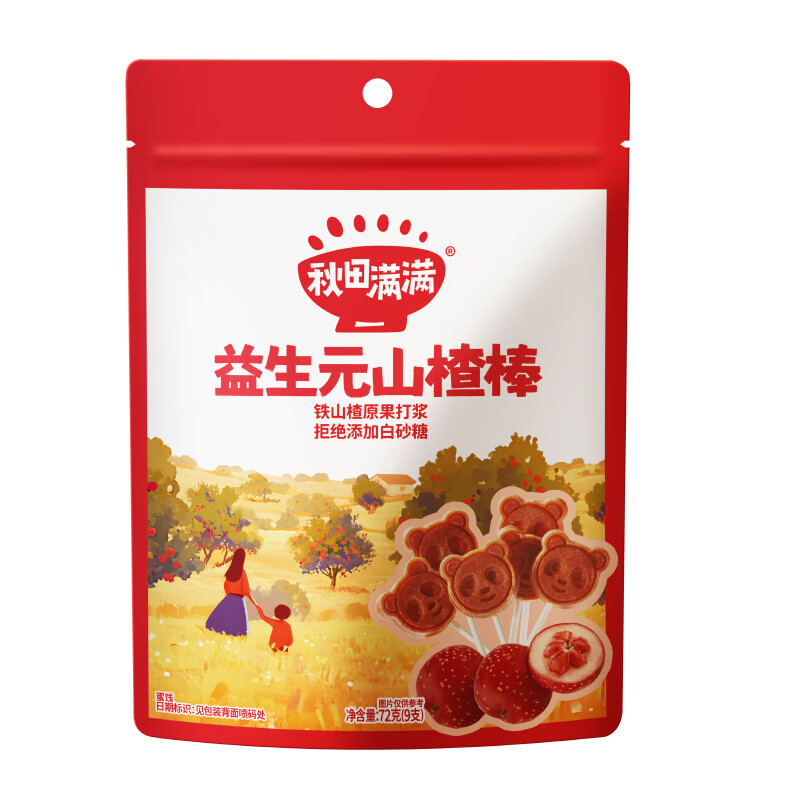 秋田满满益生元山楂棒72g