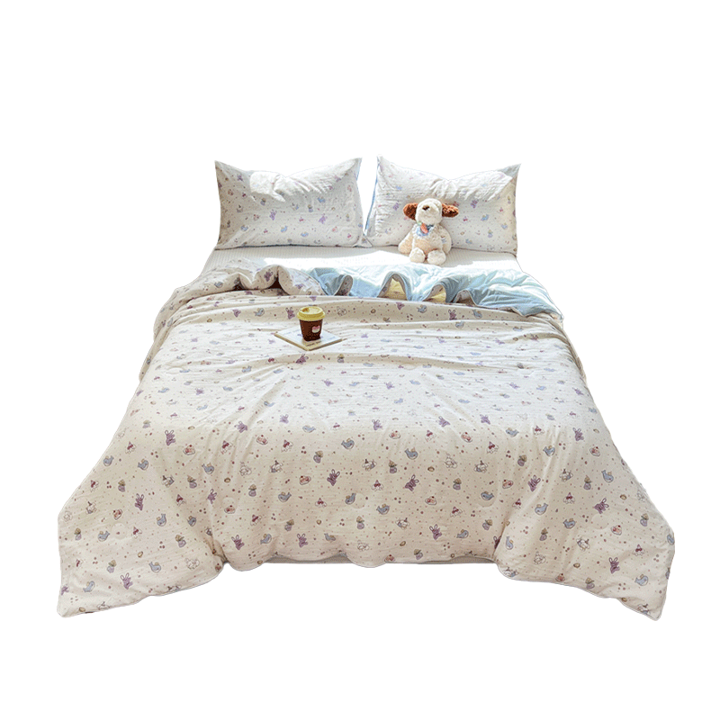 罗蒙（ROMON）被子1.5米×2米夏凉被空调被被芯夏季被子A类单人被子凉感被动物