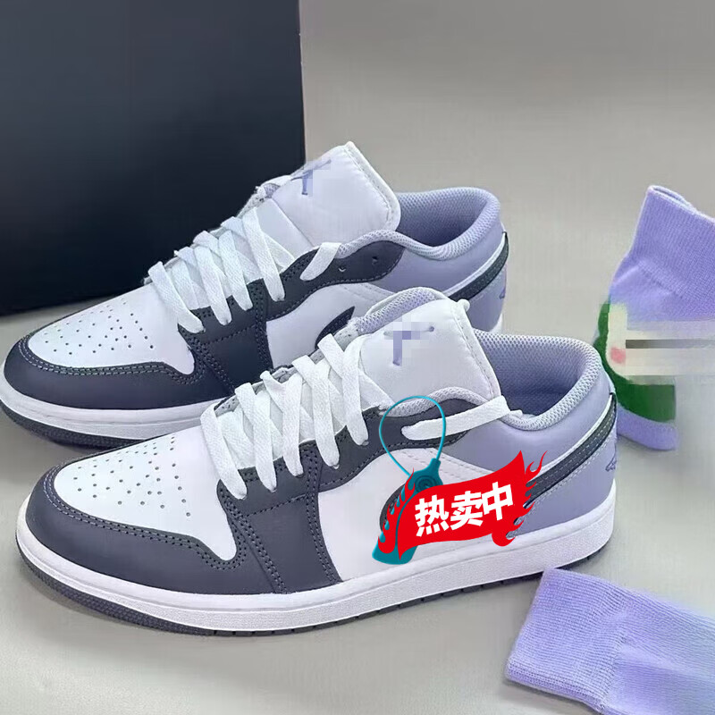 AJML莆田纯原Air 乔1 AJ1黑红低帮篮球鞋男女校园板鞋学生运动休闲鞋 AJ乔1黑红(高版本+吱吱响) 40