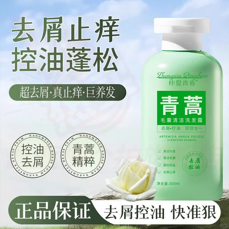 油蓬松柔顺植萃去屑滋养顺滑润养修护洗发 2瓶【去屑止痒】实惠装 【品牌直售】