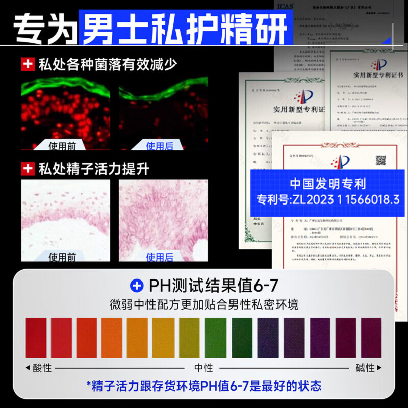 MRYU法艾拉男士护理液清洁男性私密止痒杀菌消炎专用抑菌私处清洁洗液 【三瓶】男士护理300ml 【官方旗舰 京质保障】