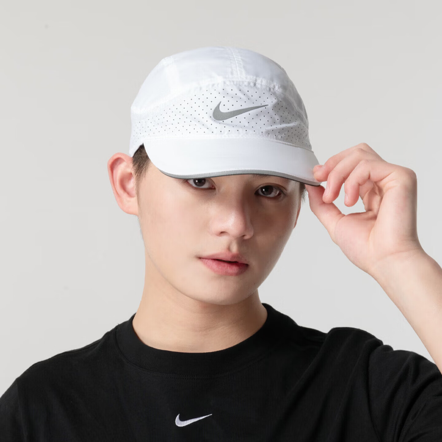 耐克（NIKE）帽子男DFADV FLY CAP U AB RFLTV26夏季新款运动透气鸭舌帽棒球帽 FB5681-100 M/L