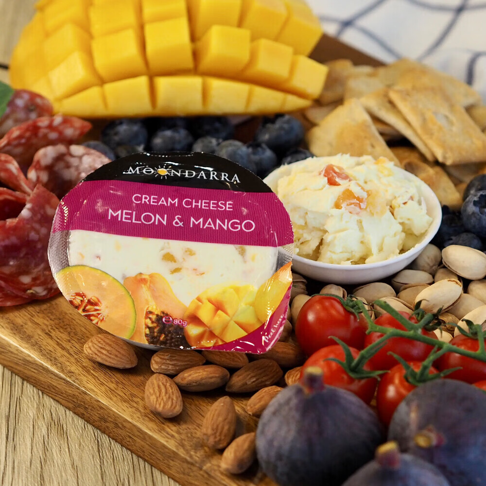 蒙达拉 甜瓜芒果稀奶油奶酪 80g 即食果味涂抹奶酪