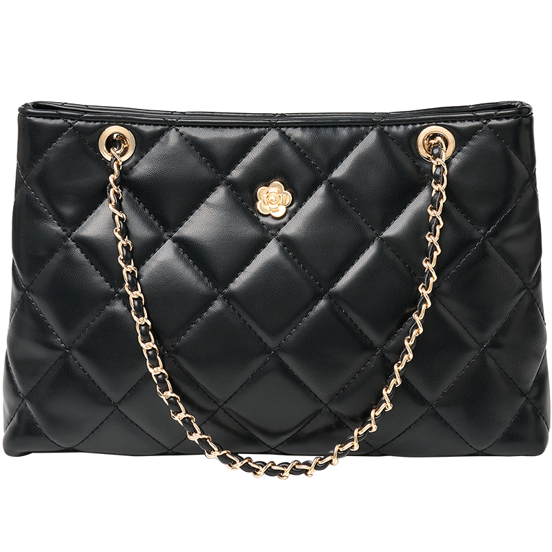 奥康（Aokang）包包女包托特单肩包经典复古斜挎包手提包生日母亲节礼物送妈妈 经典黑BG704069