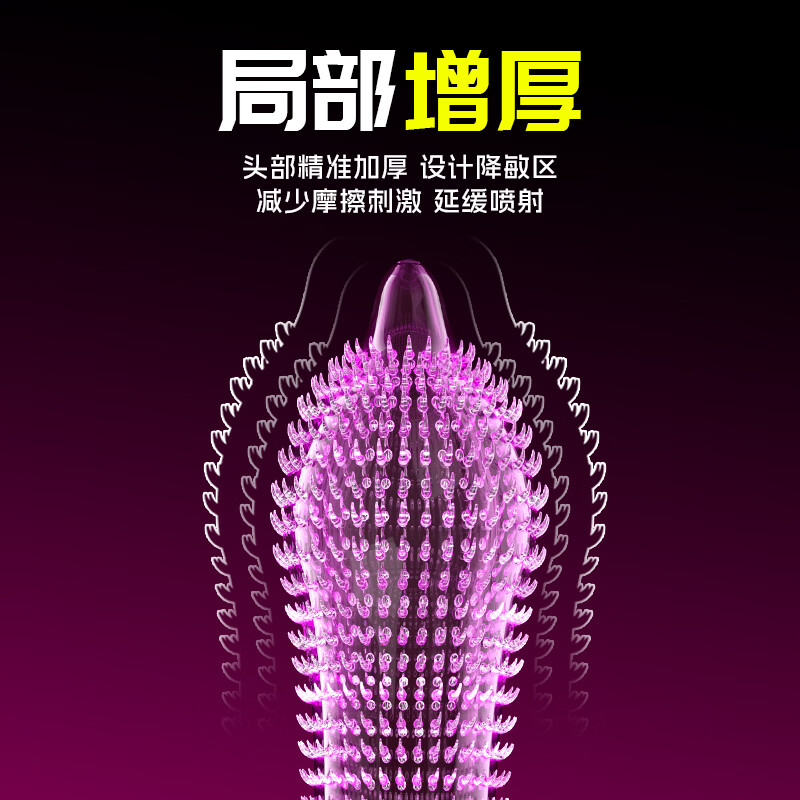 凹凸公子女性欢潮避孕套带刺阴狼牙套大颗粒安全套套超薄男专用持久防敏感 豹舌狼牙刺激套【15只】持久豹舌颗粒10+狼牙套5