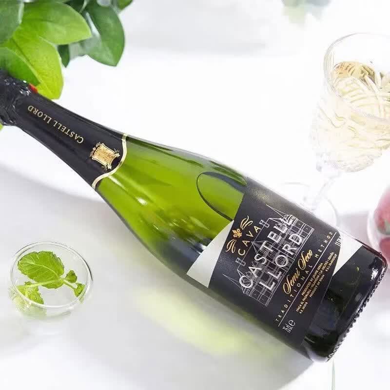 爱之湾班牙原瓶进口酩珠瓦半干起泡气泡高泡萄酒低度数酒 爱之湾酩珠瓦半干750ml*2瓶