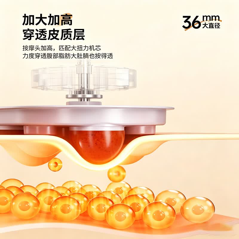 乐凯龙腹部按摩器砭石揉腹仪促进胃肠道蠕动排便秘全自动揉捏艾灸加热敷揉肚子神器礼物送妈妈减赘肉燃脂 30天免费试用【双向砭石揉捏按摩热敷】TY-820