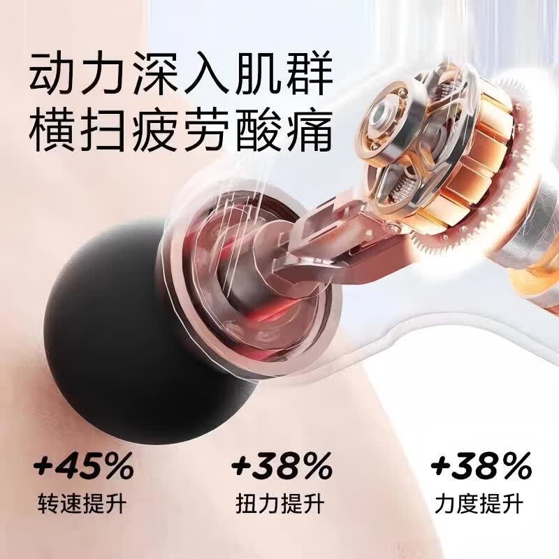 【优选好物】筋膜枪肌肉放松电动按摩器多功能健身瘦身捶背迷你小型筋膜枪按摩枪 白色