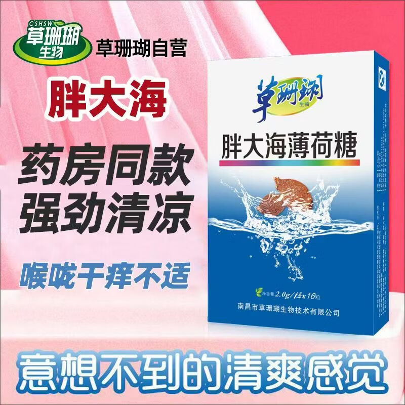 草珊瑚含片清咽利喉胖大海枇杷蜜炼金银花罗汉果甘草薄荷糖摩音 草珊瑚胖大海薄荷糖 16片*1盒
