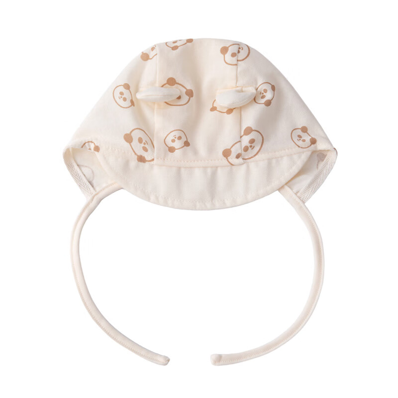 图涂丫（Tu Tu Ya）熊猫图案婴儿亲肤柔软0一3月新生儿鸭舌遮阳帽棉小月龄宝宝 甜粉小兔 46码：帽围(42-46cm)建议6-12个月