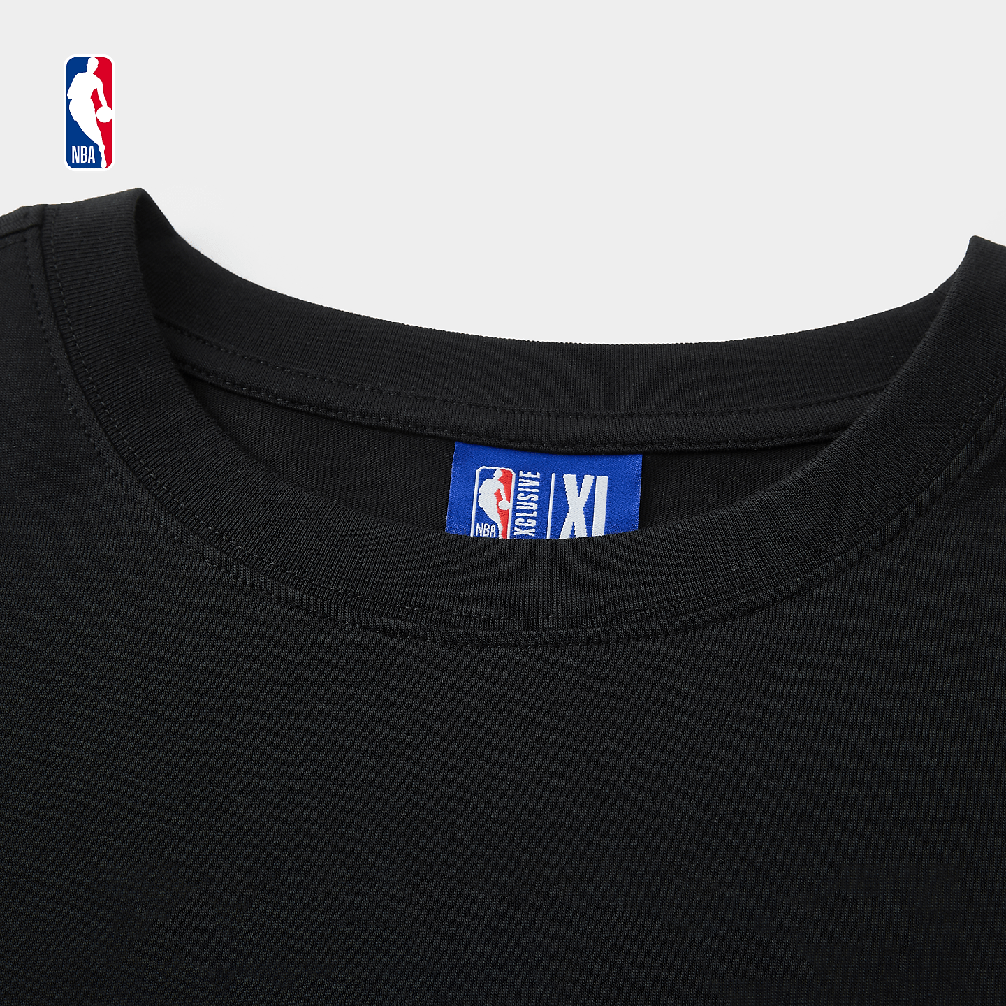 NBA官方2026口号T恤湖人火箭马刺骑士纯棉t恤季后赛口播短袖t恤男女 黑(马刺) 3XL