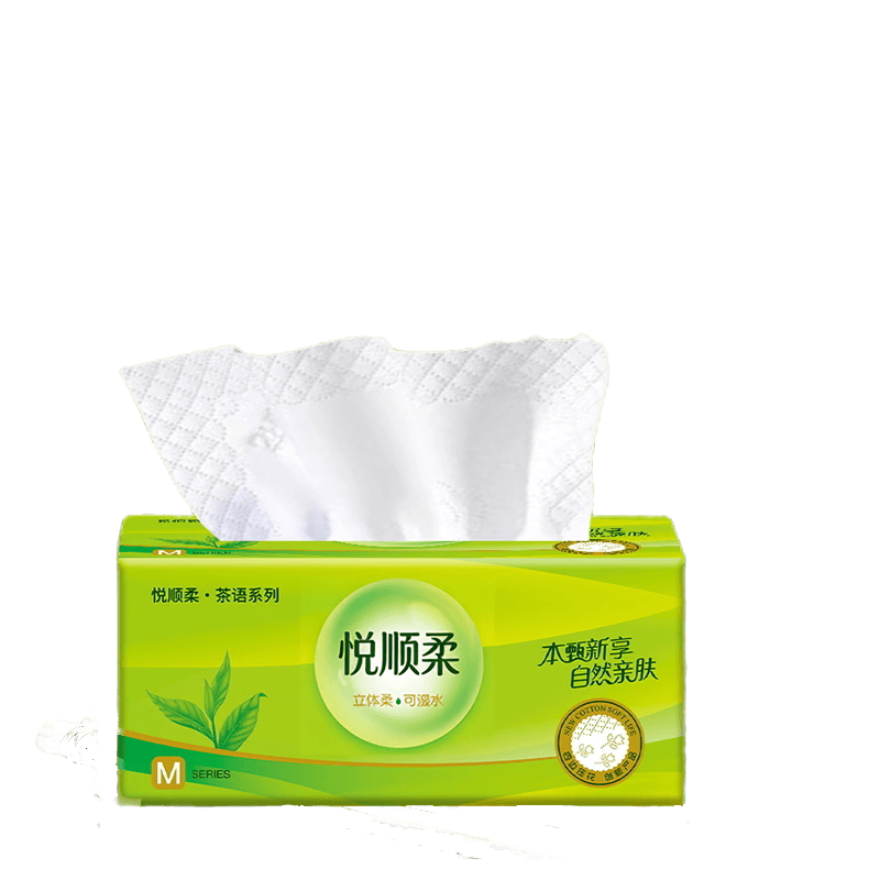 悦顺柔茶语系列抽纸巾大规格整提装 茶语经典【商超品质】 5层 300张*10包 （1提）