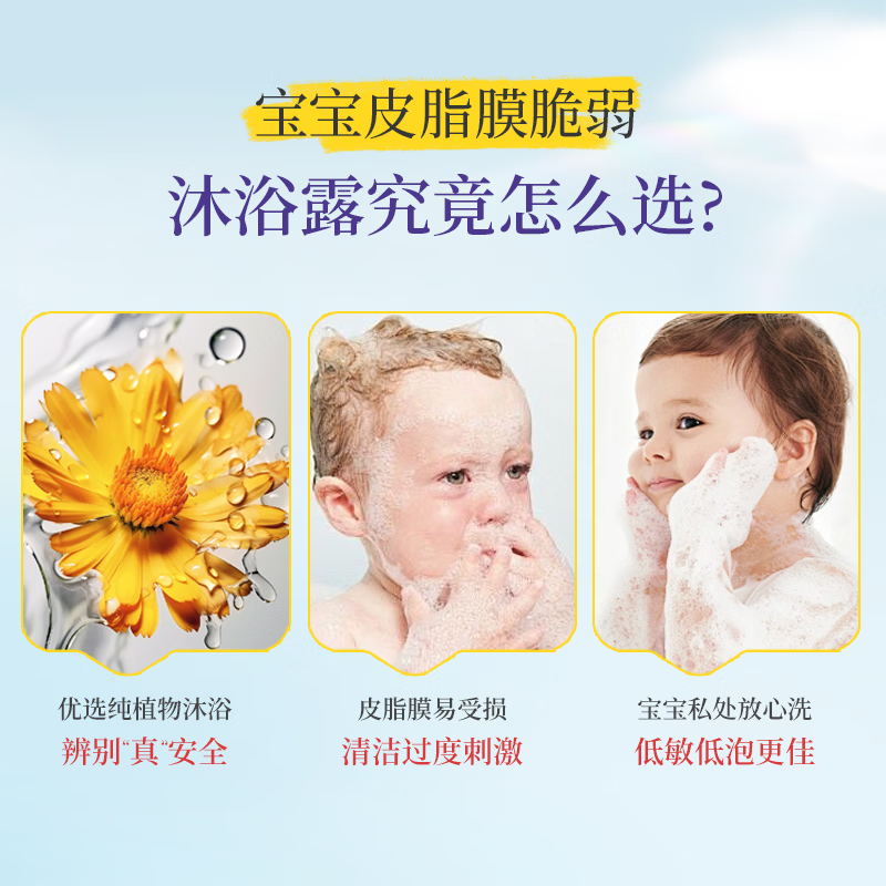 加州宝宝金盏花面霜滋润保湿儿童面霜婴儿润肤舒缓身体乳婴幼儿 【一瓶全家用】金盏花洗沐二合一562ml