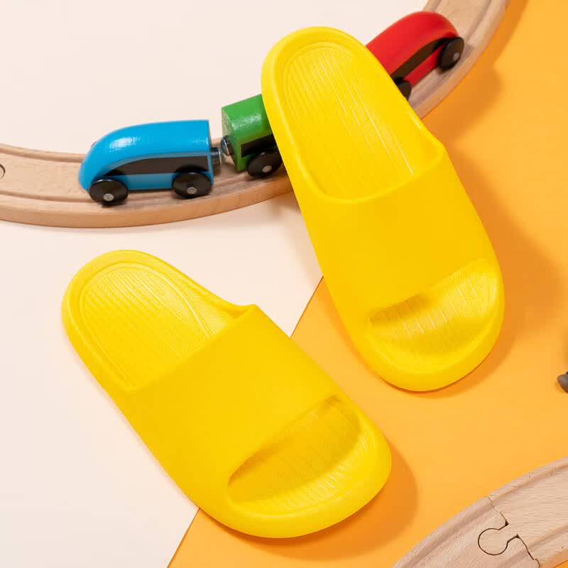 【严选直发】儿童拖鞋幼儿园学校托管防滑鞋舞蹈健身洗浴中心宝宝 纯黄色 32-33码内长21