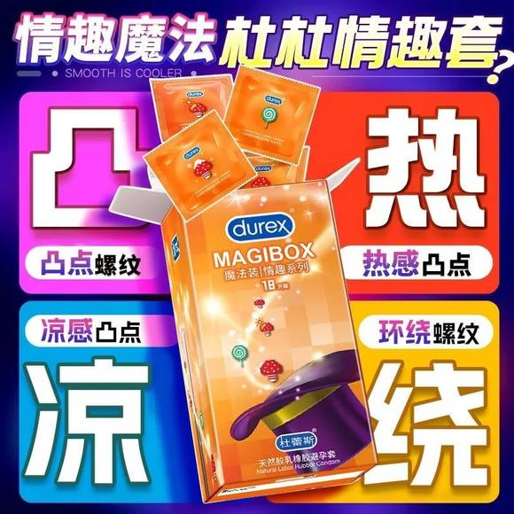 杜蕾斯（durex）魔法装情趣避孕套 大颗粒带刺凸点螺纹安全女性套套 计生用品 高潮TOP】魔法情趣 京东折扣/优惠券