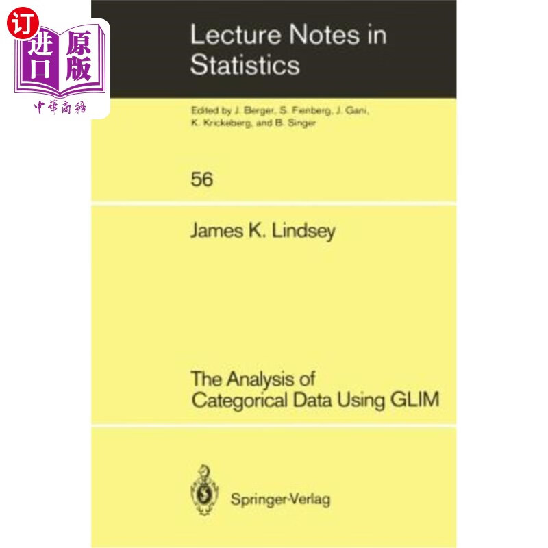 海外直订the analysis of categorical data using glim 基于glim的