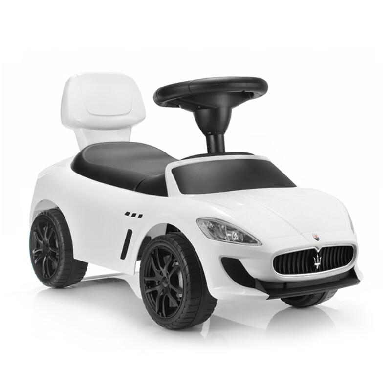 Maserati玛莎拉蒂扭扭车滑行车溜溜车四轮静音宝宝学步车2-3岁 白色