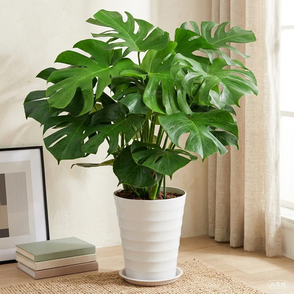 龟背竹大型盆栽客厅 大叶开背老桩绿植办公室吸甲醛 土培四季常青 一盆三颗【70-80高】加肥 【带绿色加仑盆】 京东折扣/优惠券