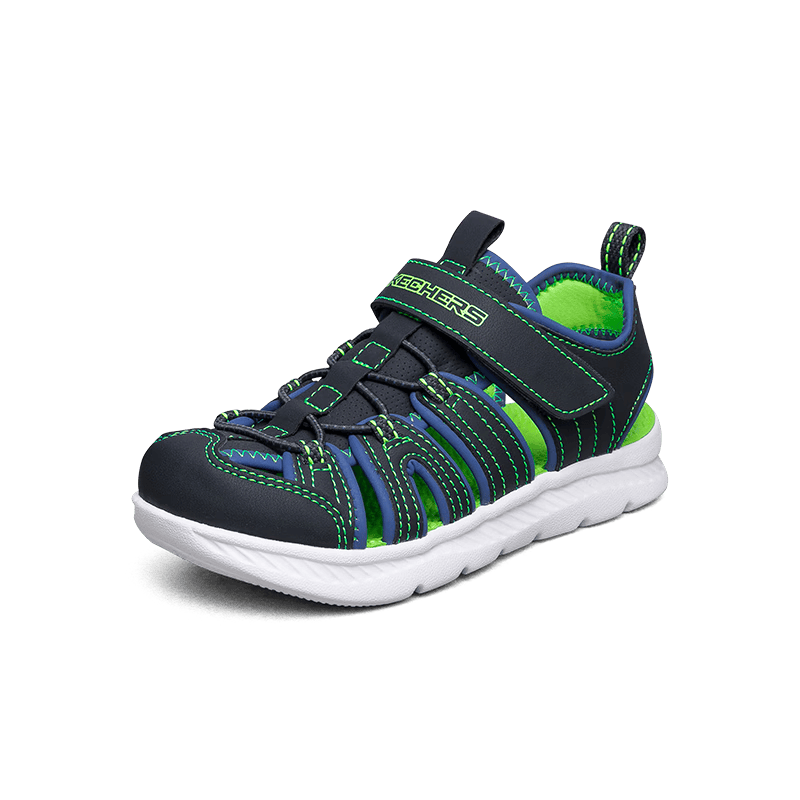 ���ڲ�����Skechers˹�����ͯ�˶���Ь��ͯɳ̲Ь�οշ����ļ��д�ͯ��ͷЬ400041L ��ͯ/������ɫ/����ɫ/NVLM 35 149Ԫ