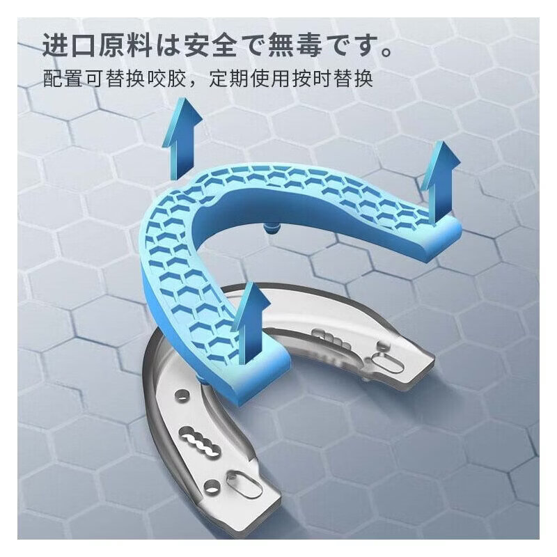 HYEGIIR止鼾牙套睡觉防张嘴打呼噜医用级纠正磨牙咬嘴唇口腔矫正硅胶 止鼾牙套