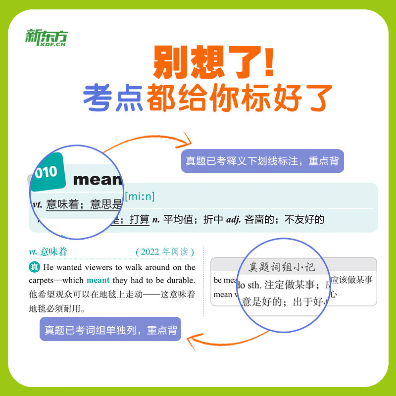 新东方 (2027)恋练有词:考研英语真题词汇6500分层串记(180°平铺版)