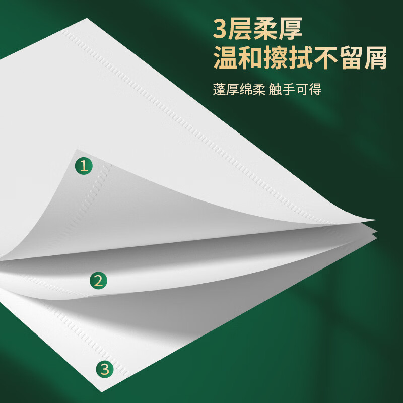 森宝抽纸家用纸巾可湿水面巾纸卫生纸餐巾纸整箱装3层100抽 【热销】 3层 300张*24包 整箱装