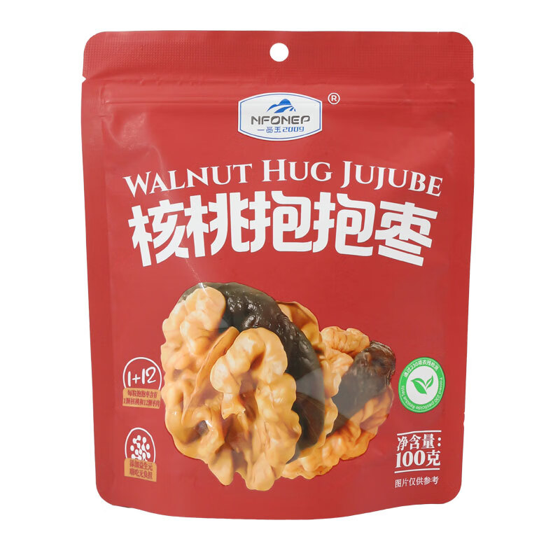 一品玉核桃抱抱枣 营养美味 独立小包装 香甜枣泥夹核桃  核桃抱抱枣100g*3袋