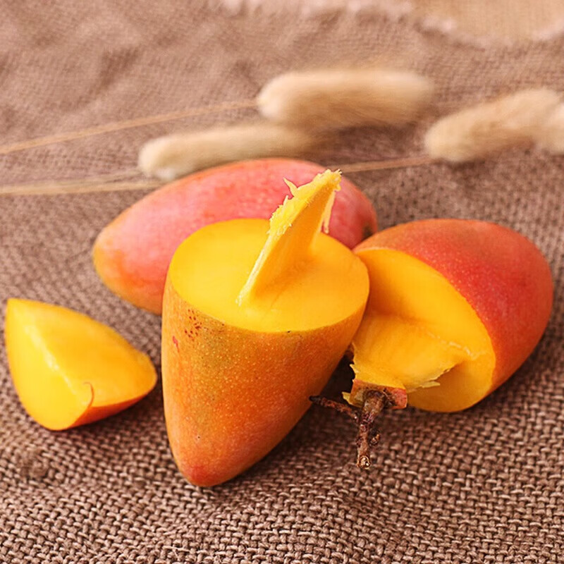 鲜宝道海南贵妃芒果新鲜热带应季水果 当季甜心 4斤贵妃芒单果100-200克净重4斤