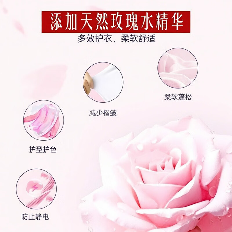 喜净(Hygiene)原装进口柔顺剂 洗护浓缩持久浸泡衣服留香去静电 芍药盛放柔顺剂--2瓶