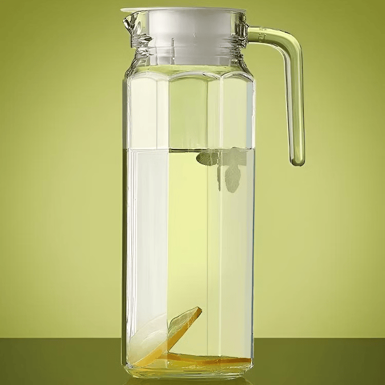 凉水壶家用耐高温大容量透明饮料壶 【抗高低温耐摔】PC【八角壶800ML】