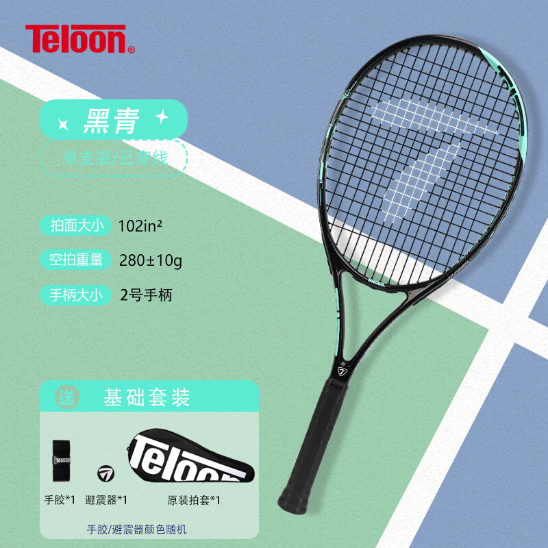 天龙（Teloon）网球拍带线回弹网球初学者训练器大学生男女单人自打套装 MARK III（2号柄）单拍基础款