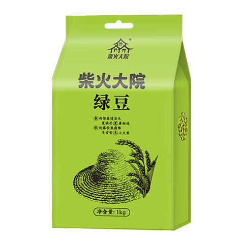 柴火大院 绿豆1kg五谷粗粮易出沙可发豆芽 团购 送礼佳品 1kg*1袋