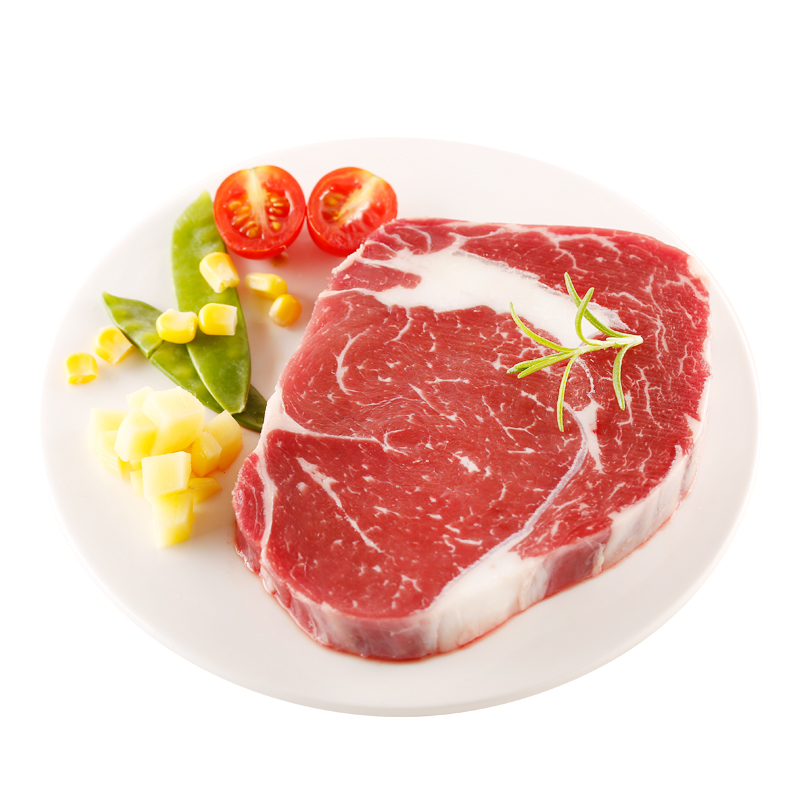 科尔沁(kerchin) 烧烤季原切沙朗牛排150g*6袋家庭儿童原切0添加内蒙