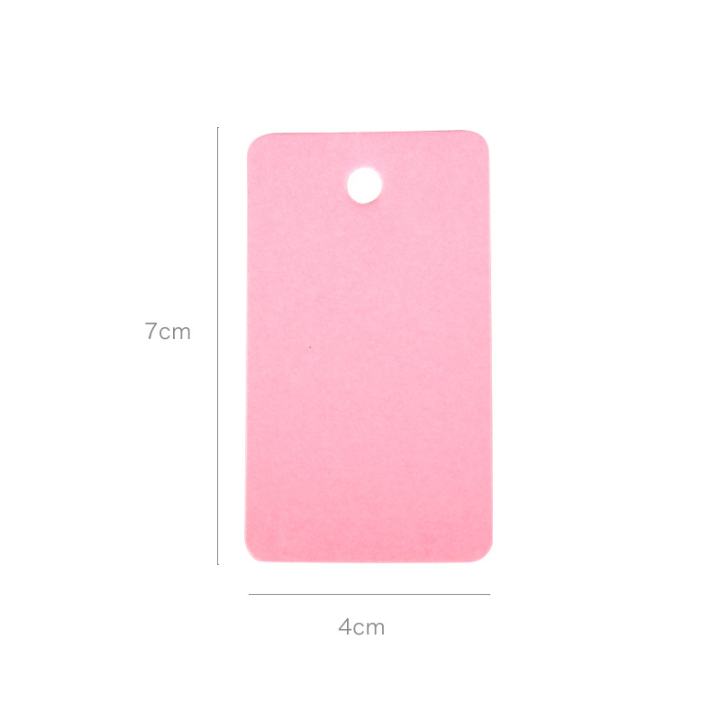 小卡牌圆环牛皮空白背单词本随身便携本片便签小本子100张 粉色 1本的