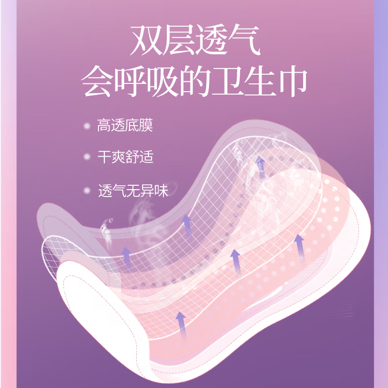 植护秘觉 独角兽0感卫生巾 夜用卫生巾 360mm/5片*3包