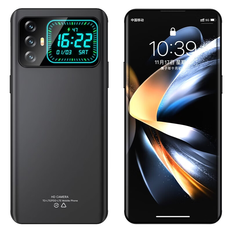 HUWEI2026新品双屏手机【补贴25%】1TB超大内存 快充长续航学生游戏电竞 AI智能拍照 抗摔防水 全新原装 大漠银月 16GB运行+512GB内存 2026旗舰升级