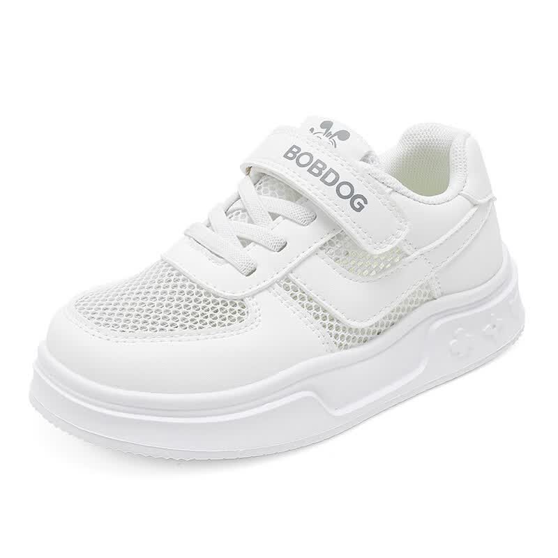 巴布豆童鞋春秋季新款男童小白鞋女童时尚夏款百搭板鞋儿童运动鞋 白色62006（单网） 29 适合脚长17.6cm