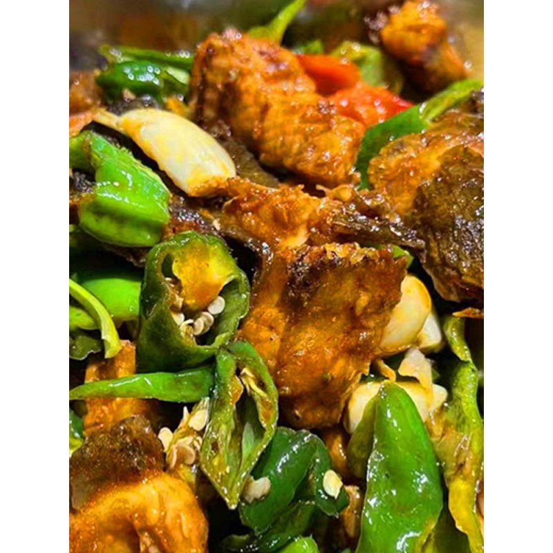 虎钢馋微山湖辣炒黑鱼乌鱼现杀即食真空装济宁湖鱼鲜鱼特产预制菜斤