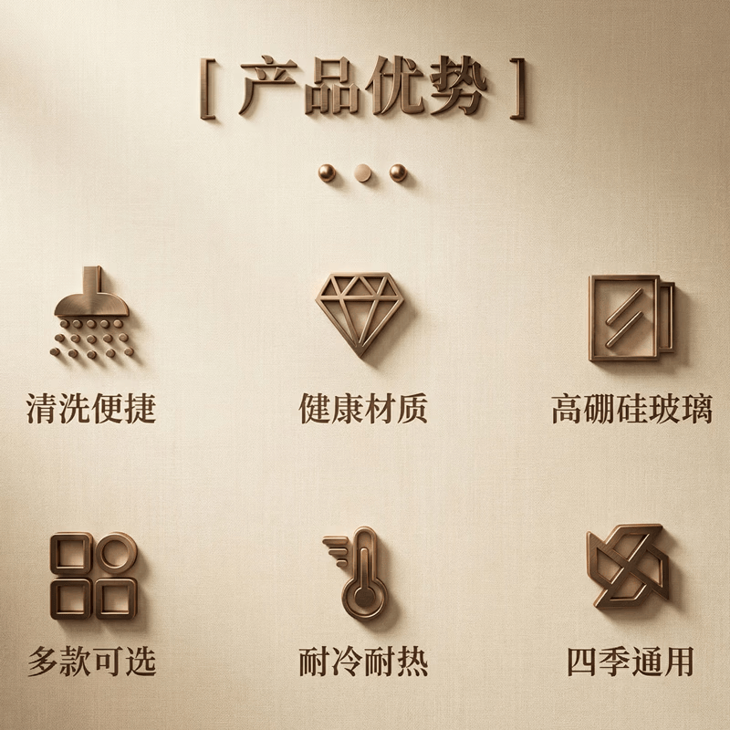 慕馨（moosen）茶杯高硼硅玻璃杯家用客厅耐高温泡茶杯喝水杯套装待客凉冷水壶 340ml透明木环杯X6【黑胡桃防烫杯套】