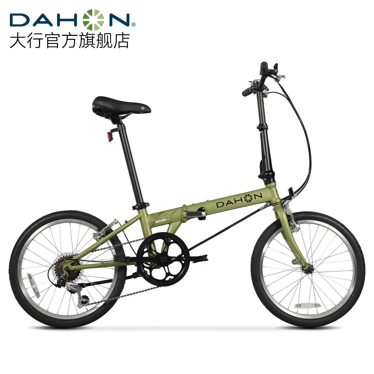 大行（DAHON）D6经典折叠自行车20英寸6速折叠车成人男女士学生折叠单车KBC061 青草绿