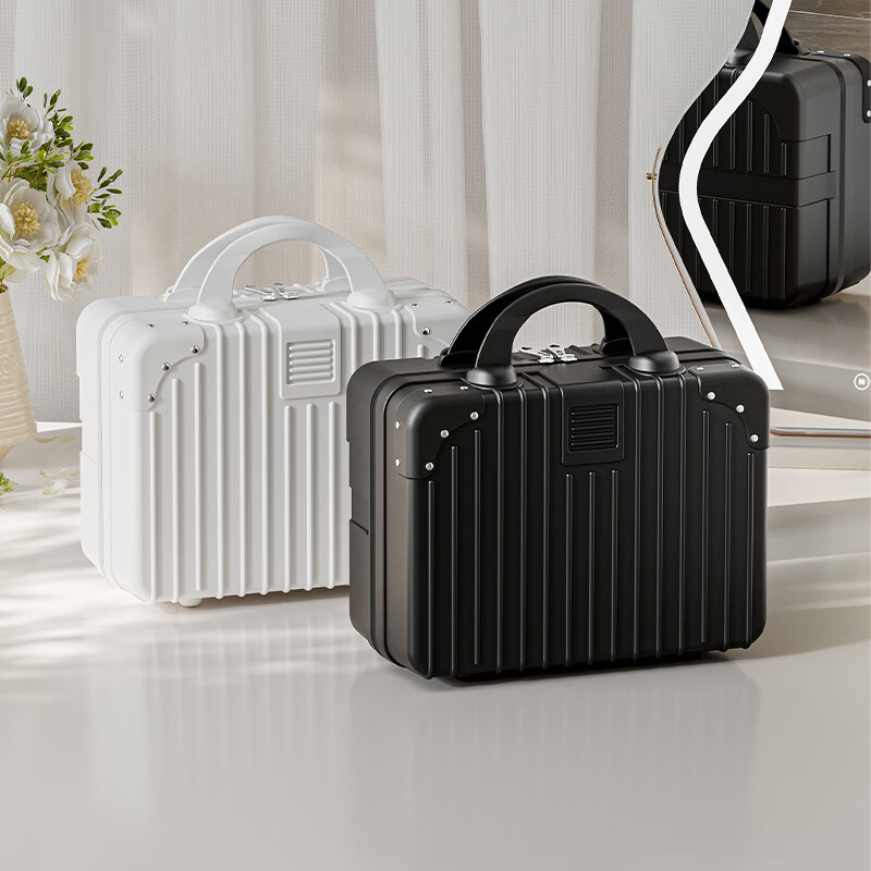 其他手提化妆箱女便携旅行收纳盒 黑 14寸(化妆收纳包)